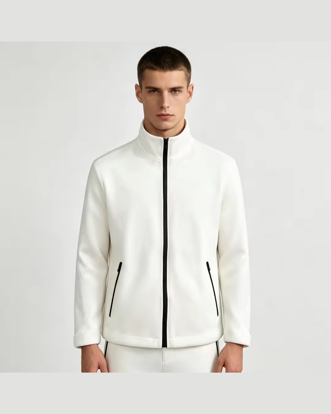 White Double-Layer Stab-Resistant Jacket